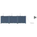 Jardinières  avec système d'irrigation 3 pcs Gris