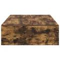 Cadre de lit de rangement Chêne fumé 80x200 cm