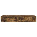 Cadre de lit de rangement Chêne fumé 80x200 cm