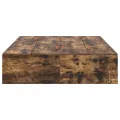 Cadre de lit de rangement  Chêne fumé 120x190 cm