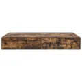 Cadre de lit de rangement  Chêne fumé 120x190 cm