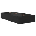Cadre de lit de rangement  Chêne noir 90x190 cm