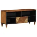Meuble TV 100x33x46 cm en bois massif de manguier