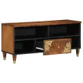 Meuble TV 100x33x46 cm en bois massif de manguier