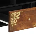 Meuble TV 100x33x46 cm en bois massif de manguier