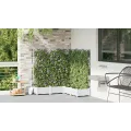 Jardinière de Jardin avec Treillis 5 pcs Blanche 120x120x125.5 cm