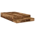 Cadre de lit de rangement en bois ancien 120x190 cm