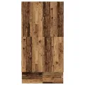 Cadre de lit de rangement en bois ancien 120x190 cm