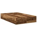 Cadre de lit de rangement  en bois ancien 120x190 cm