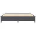 Cadre de Lit Gris Foncé 200x200 cm Tissu Corde