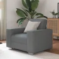 Fauteuil  Gris Foncé 59 cm Tissu