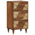Buffet Marron miel Bois massif 40 x 33 x 75 cm Buffet