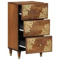 Buffet Marron miel Bois massif 40 x 33 x 75 cm Buffet