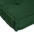 Coussin de canapé sur palette  avec dossier en tissu vert