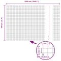 Clôture en fil soudé Gris 1x50 m Acier