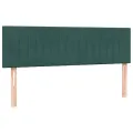 Sommier à lattes de lit et matelas vert foncé 140x210cm velours