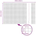 Clôture en fil soudé 0.4x25 m en acier galvanisé