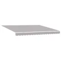Auvent rétractable automatique gris clair 400x300 cm