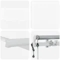 Store rétractable automatique blanc 400x300 cm