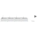 Jardinières  avec système d'irrigation 4 pcs Blanc