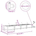 Jardinières  avec système d'irrigation 4 pcs Blanc