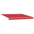 Store rétractable automatique rouge 400x300 cm