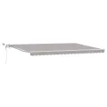 Store rétractable automatique avec LED gris clair 500x300 cm