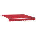 Store rétractable automatique rouge 300x250 cm