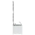 Jardinières  avec système d'irrigation d'eau 2 pcs Blanc