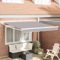 Store Rétractable Manuel  Gris 350x250 cm