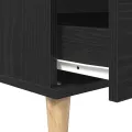 Buffet  Noir Chêne 60x35x70 cm Bois d'ingénierie