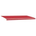Store rétractable automatique  rouge 600x350 cm