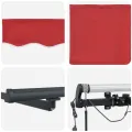 Store rétractable automatique  avec LED Rouge 400x350 cm