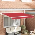 Tissu de remplacement de store pour cadre 3.5x2 m rouge