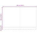 Tissu de remplacement de store pour cadre 3.5x2 m rouge