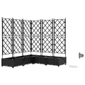 Jardinières avec Système d'Irrigation 5 pcs Noir