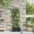 Jardinières  avec système d'irrigation en eau Noir