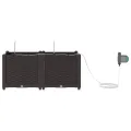 Jardinières  avec système d'irrigation 2 pcs Marron