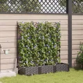 Jardinières  avec système d'irrigation 3 pcs Marron