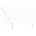 Clôture en Fil Soudé avec 13 Piquets 1.6x25 m Acier Galvanisé