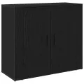 Buffets 3 pcs Chêne noir Bois d'ingénierie