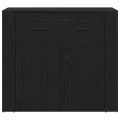Buffets 3 pcs Chêne noir Bois d'ingénierie
