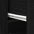 Buffets 3 pcs Chêne noir Bois d'ingénierie