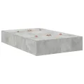 Cadre de lit de rangement Gris béton 120x200 cm