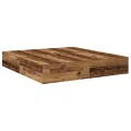 Cadre de lit Vieux bois 200x200 cm