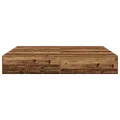 Cadre de lit Vieux bois 200x200 cm
