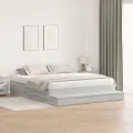 Cadre de lit Gris Sonoma 200x200 cm