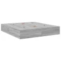 Cadre de lit Gris Sonoma 200x200 cm