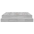 Cadre de lit Gris Sonoma 200x200 cm