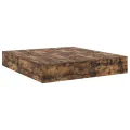 Cadre de lit de rangement  Chêne fumé 200x200 cm